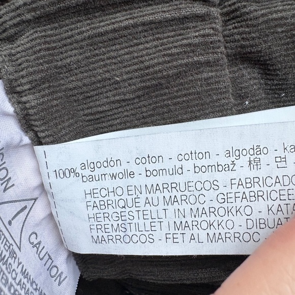 Zara Paperbag short - Green Corduroy - Picture 5 of 5